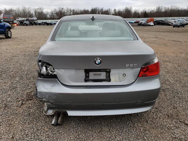 WBANE73556CM31090 - 2006 BMW 530 I GRAY photo 6