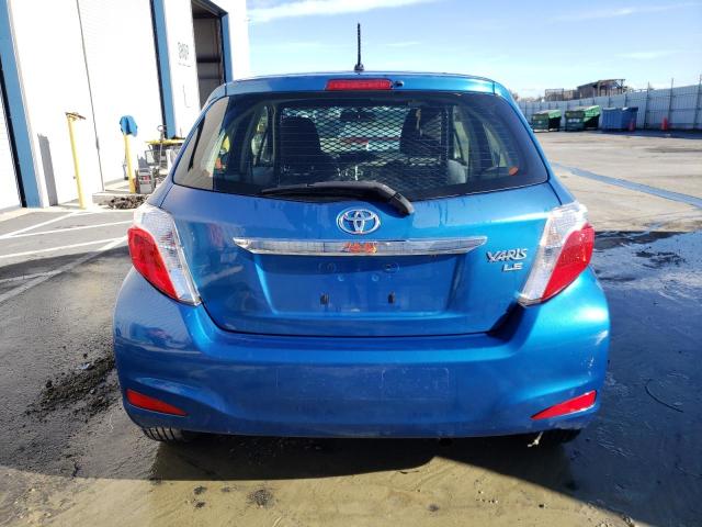 JTDKTUD32DD568728 - 2013 TOYOTA YARIS BLUE photo 6