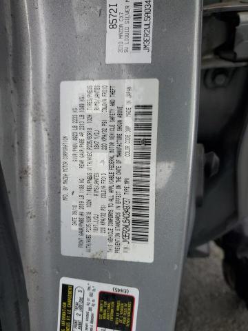 JM3ER2WL5A0349737 - 2010 MAZDA CX-7 SILVER photo 12