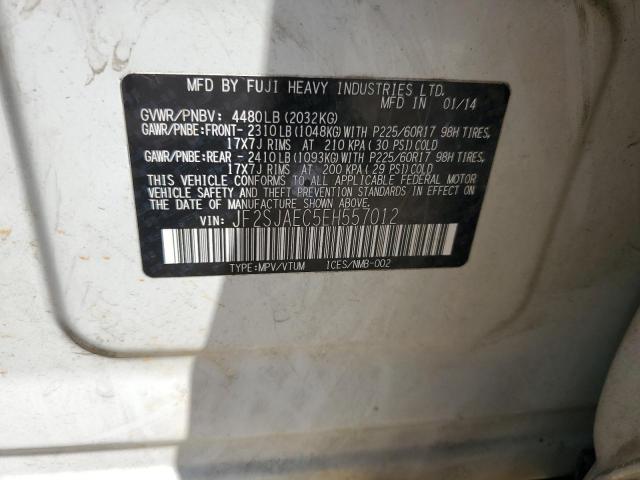 JF2SJAEC5EH557012 - 2014 SUBARU FORESTER 2.5I PREMIUM 白色 照片 14