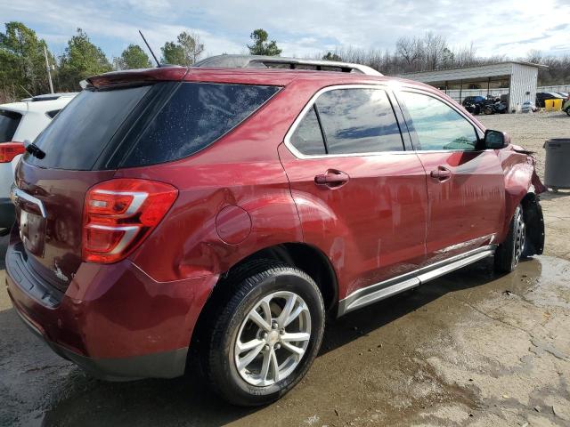 2GNALCEK4H1521981 - 2017 CHEVROLET EQUINOX LT MAROON photo 3