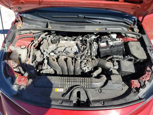 5YFEPMAE7MP218533 - 2021 TOYOTA COROLLA LE წითელი ფოტო 11