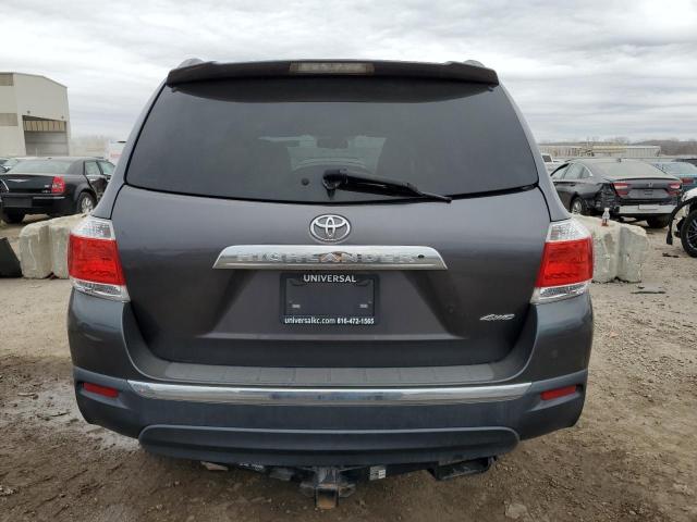 5TDBK3EHXCS164036 - 2012 TOYOTA HIGHLANDER BASE GRAY photo 6