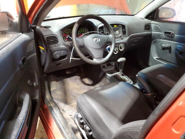 KMHCM36C47U010999 - 2007 HYUNDAI ACCENT GS ORANGE photo 8