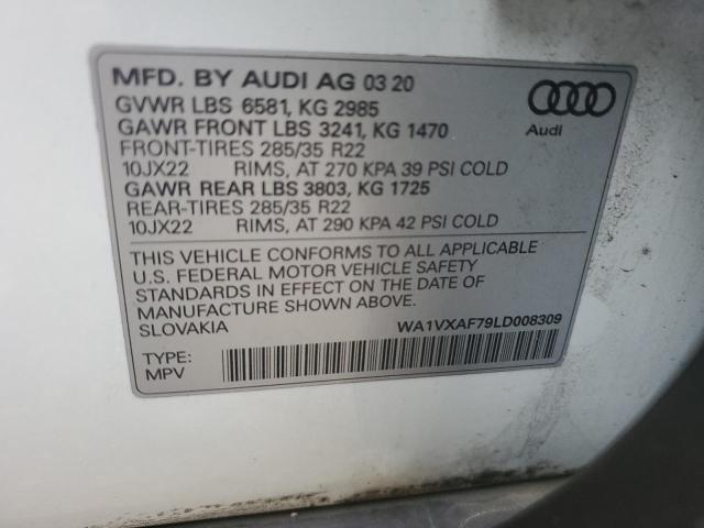 WA1VXAF79LD008309 - 2020 AUDI Q7 PRESTIGE أبيض صورة 14