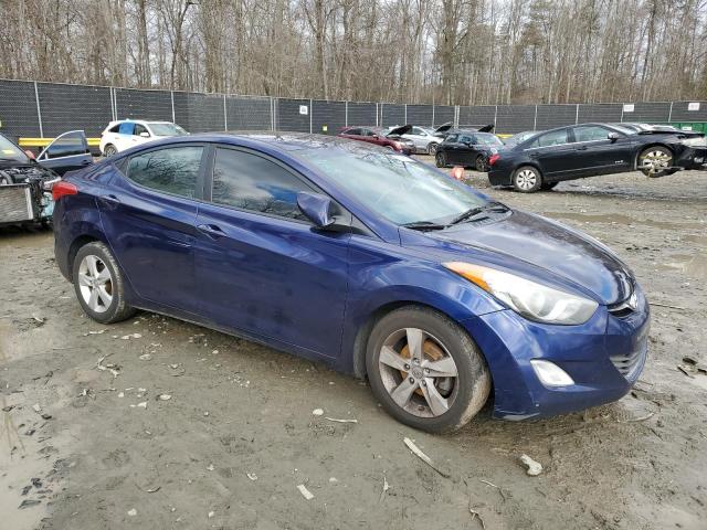 5NPDH4AEXDH447634 - 2013 HYUNDAI ELANTRA GLS BLUE photo 4