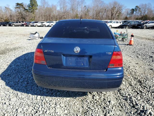 3VWSP29M91M014271 - 2001 VOLKSWAGEN JETTA GLS TDI BLUE photo 6