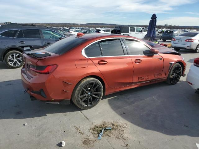 WBA5R1C04LFH86982 - 2020 BMW 330I ORANGE photo 3