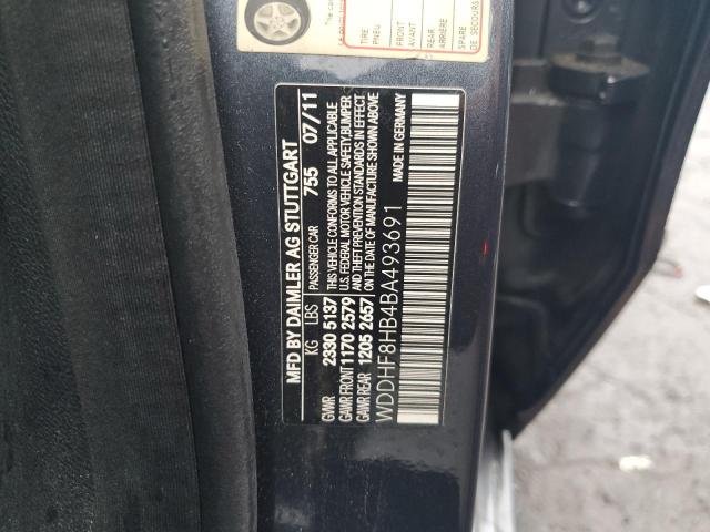 WDDHF8HB4BA493691 - 2011 MERCEDES-BENZ E 350 4MATIC GRAY photo 12