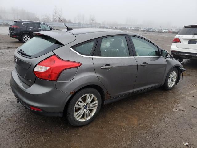 1FAHP3M2XCL208388 - 2012 FORD FOCUS SEL GRAY photo 3