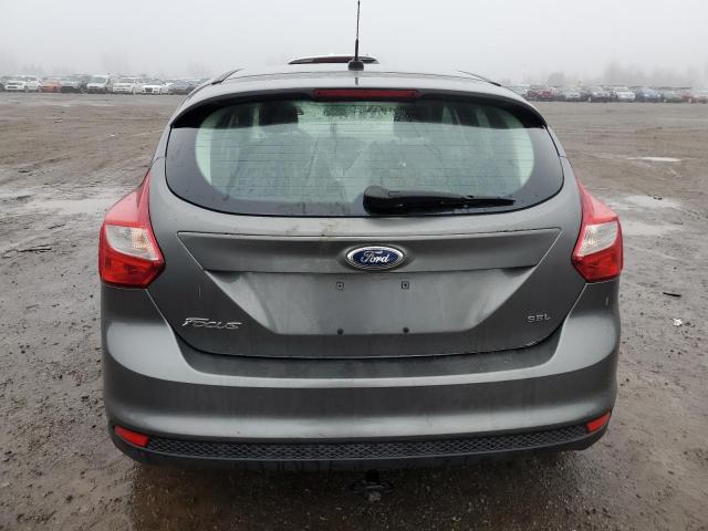 1FAHP3M2XCL208388 - 2012 FORD FOCUS SEL GRAY photo 6