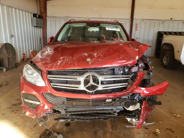 4JGDA5HB7GA741599 - 2016 MERCEDES-BENZ GLE 350 4MATIC RED photo 5