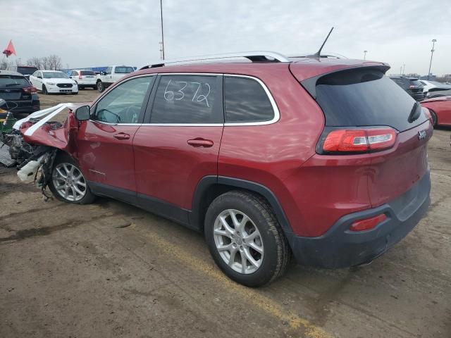 1C4PJLCB3EW116372 - 2014 JEEP CHEROKEE LATITUDE RED photo 2