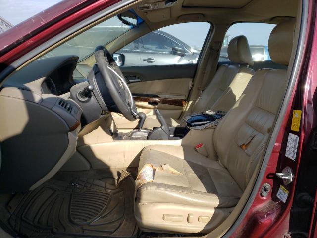 1HGCP36818A009868 - 2008 HONDA ACCORD EXL BURGUNDY photo 7