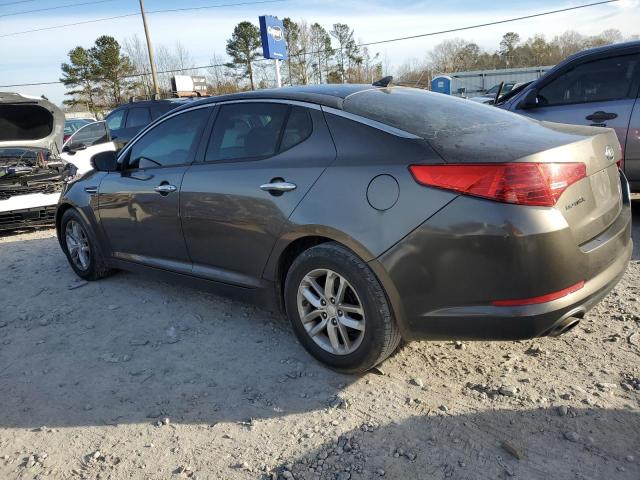 5XXGM4A78DG201705 - 2013 KIA OPTIMA LX GRAY photo 2