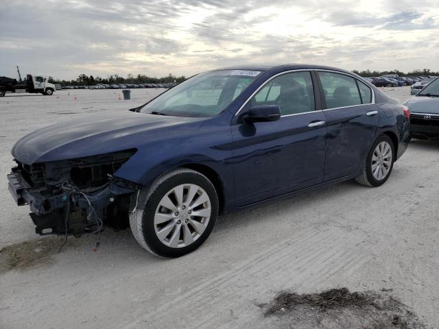 1HGCR2F73DA103563 - 2013 HONDA ACCORD EX BLUE photo 1