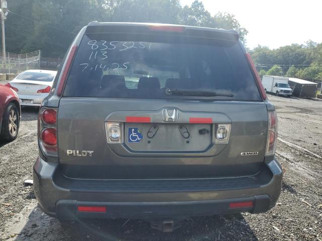 2HKYF18687H526583 - 2007 HONDA PILOT EXL GRAY photo 6