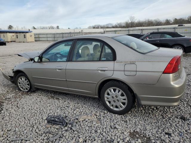 2HGES16514H631142 - 2004 HONDA CIVIC LX TAN photo 2