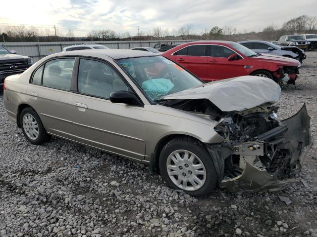 2HGES16514H631142 - 2004 HONDA CIVIC LX TAN photo 4