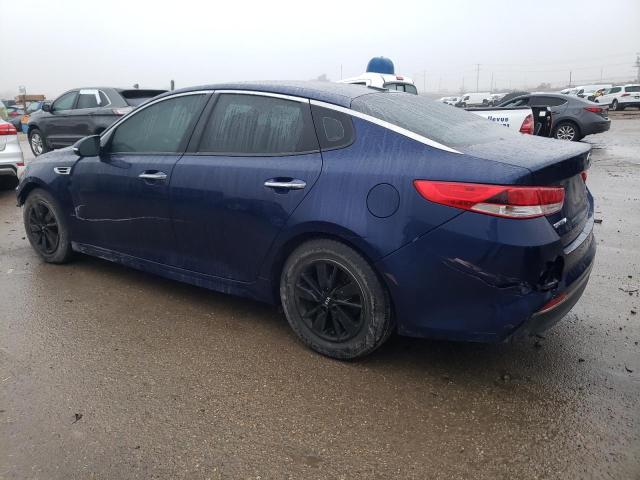 5XXGT4L16GG033384 - 2016 KIA OPTIMA LX BLUE photo 2