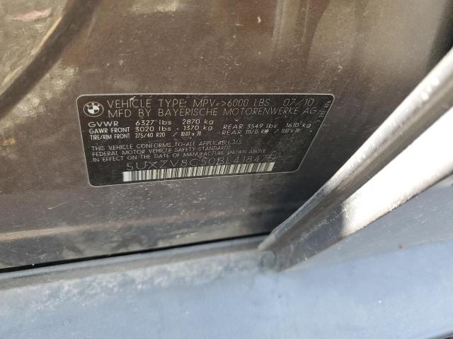 5UXZV8C50BL418475 - 2011 BMW X5 XDRIVE50I BROWN photo 13