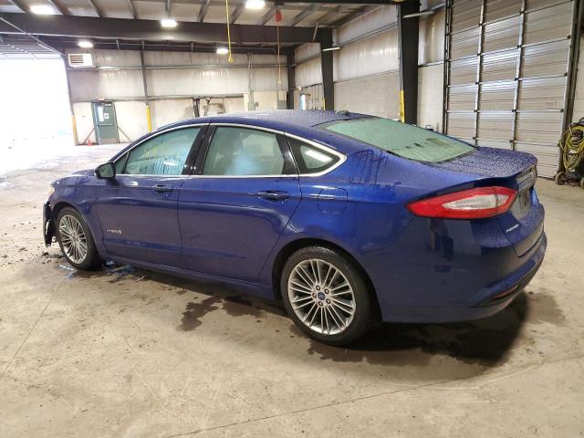 3FA6P0LU7DR153832 - 2013 FORD FUSION SE HYBRID BLUE photo 2