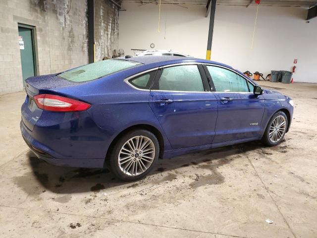 3FA6P0LU7DR153832 - 2013 FORD FUSION SE HYBRID BLUE photo 3