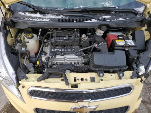 KL8CD6S92EC585971 - 2014 CHEVROLET SPARK 1LT YELLOW photo 11