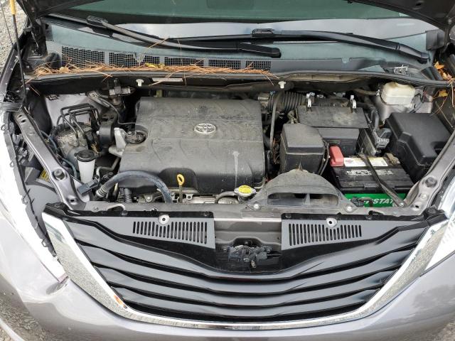 5TDKK3DC8ES423812 - 2014 TOYOTA SIENNA LE GRAY photo 12