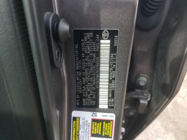 4T1G11AK7PU766629 - 2023 TOYOTA CAMRY SE NIGHT SHADE GRAY photo 13