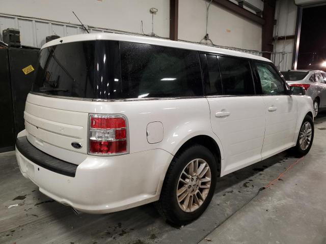 2FMGK5C85EBD13909 - 2014 FORD FLEX SEL WHITE photo 3