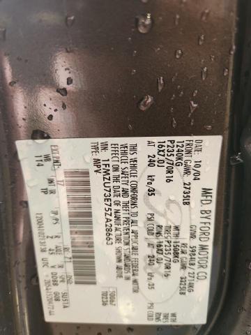 1FMZU73E75ZA28663 - 2005 FORD EXPLORER XLT TAN photo 13