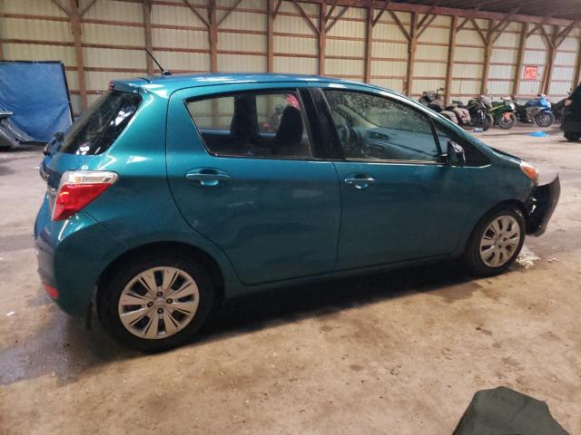 VNKKTUD34EA004881 - 2014 TOYOTA YARIS TURQUOISE photo 3