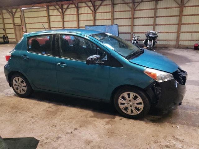 VNKKTUD34EA004881 - 2014 TOYOTA YARIS TURQUOISE photo 4