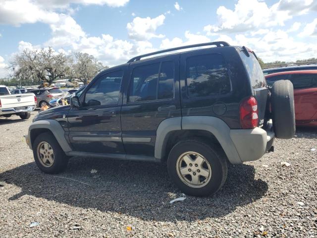 1J4GL48KX5W701386 - 2005 JEEP LIBERTY SPORT BLACK photo 2