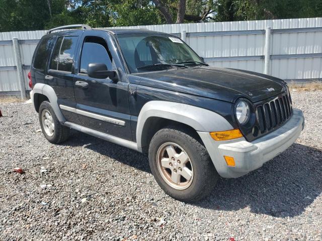 1J4GL48KX5W701386 - 2005 JEEP LIBERTY SPORT BLACK photo 4