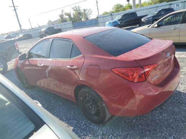5YFBURHE1JP826669 - 2018 TOYOTA COROLLA L 勃艮第红 照片 2
