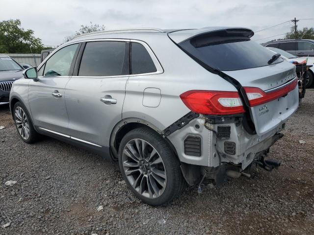 2LMPJ6LR5GBL39905 - 2016 LINCOLN MKX RESERVE Сріблястий фото 2
