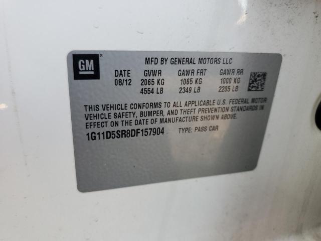 1G11D5SR8DF157904 - 2013 CHEVROLET MALIBU 1LT Ağ foto 12