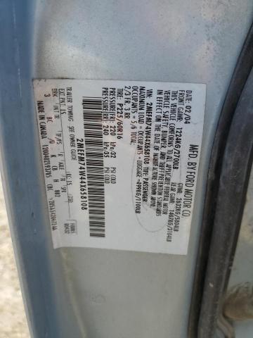 2MEFM74W44X658108 - 2004 MERCURY GRAND MARQUIS GS 蓝色 照片 12