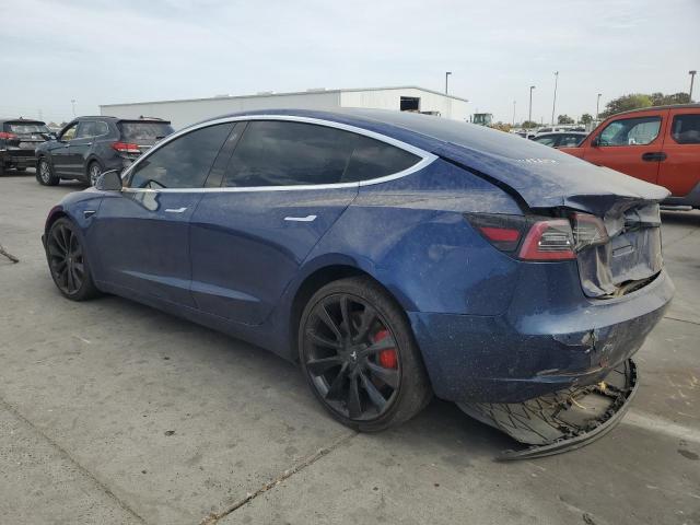 5YJ3E1EB7KF442471 - 2019 TESLA MODEL 3 BLUE photo 2
