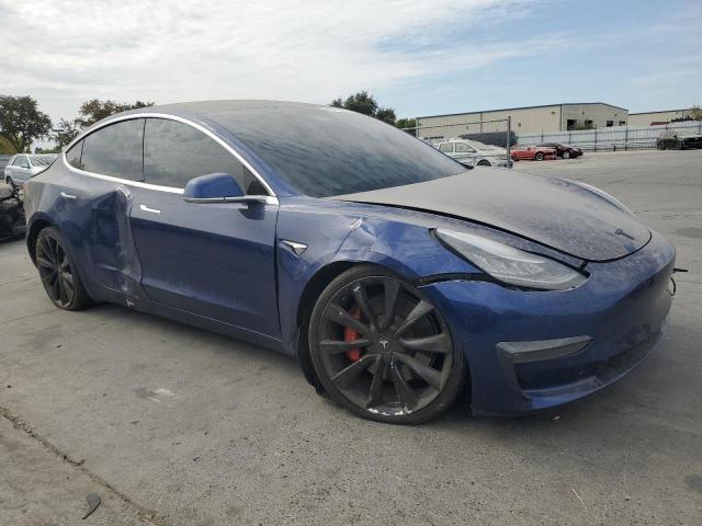 5YJ3E1EB7KF442471 - 2019 TESLA MODEL 3 BLUE photo 4
