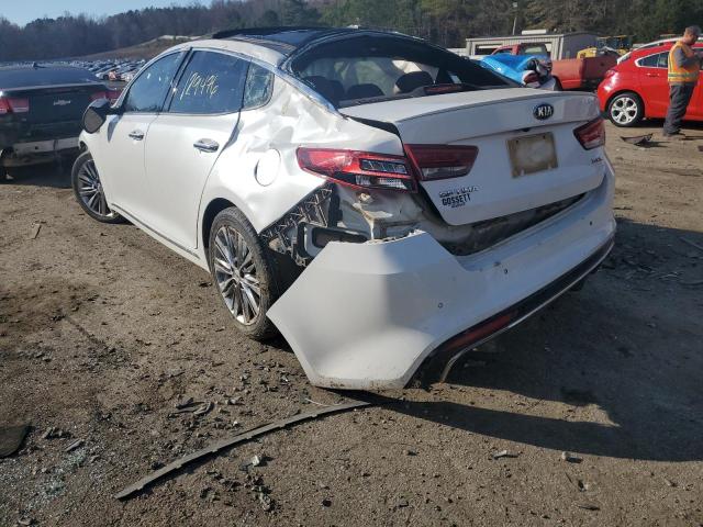 5XXGV4L22GG075392 - 2016 KIA OPTIMA SXL WHITE photo 2