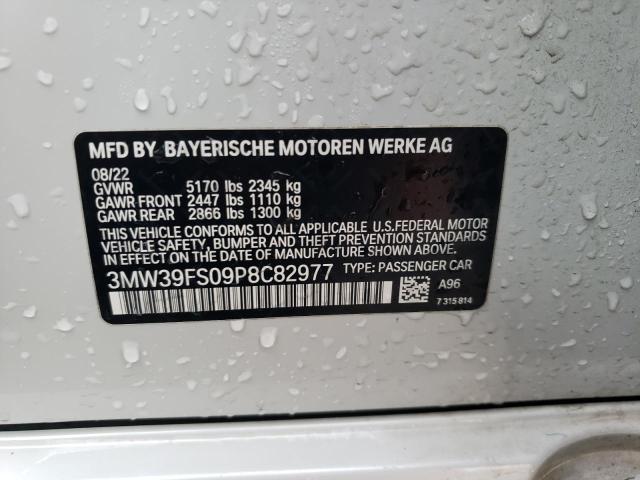 3MW39FS09P8C82977 - 2023 BMW 330XE Weiß Foto 12