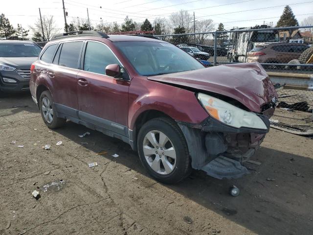 4S4BRBCC7B3339142 - 2011 SUBARU OUTBACK 2.5I PREMIUM MAROON photo 4