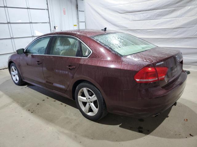 1VWBP7A36DC146202 - 2013 VOLKSWAGEN PASSAT SE Bordeaux Foto 2