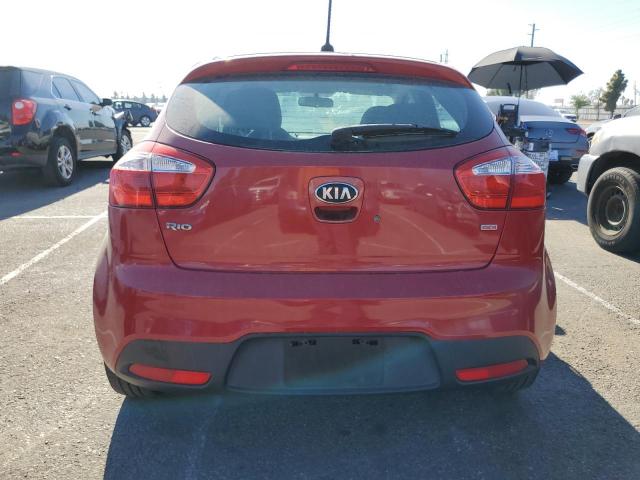 KNADM5A38D6149333 - 2013 KIA RIO LX RED photo 6