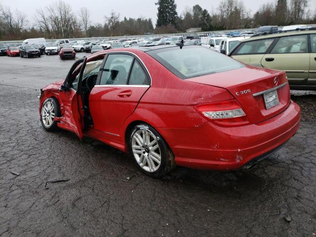 WDDGF8BB9BR156049 - 2011 MERCEDES-BENZ C 300 4MATIC RED photo 2