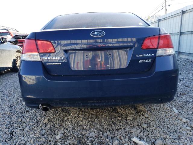 4S3BMBC64B3262890 - 2011 SUBARU LEGACY 2.5I PREMIUM BLUE photo 6