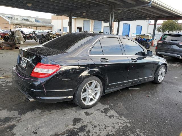 WDDGF56X88F139080 - 2008 MERCEDES-BENZ C 350 BLACK photo 3